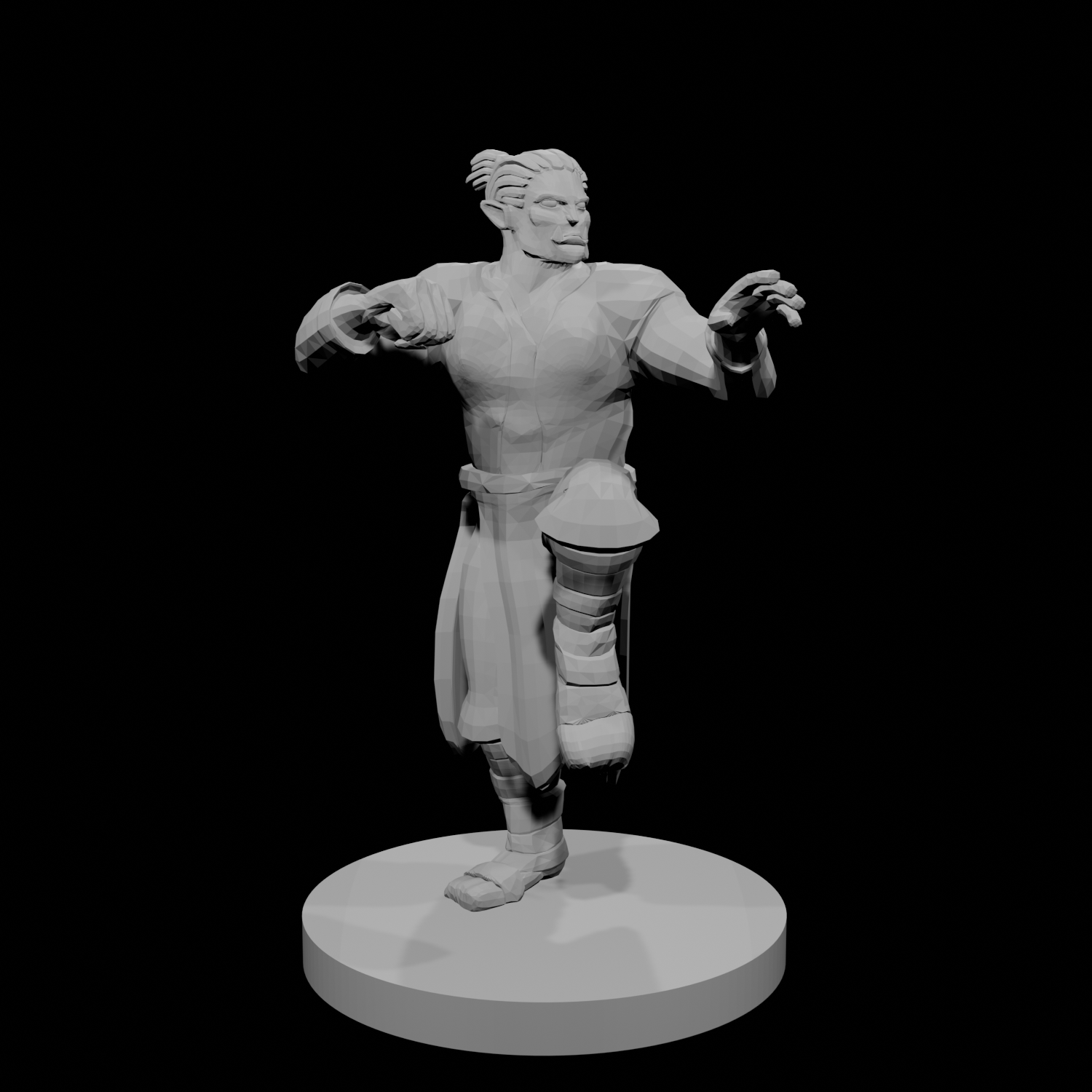 Half Orc Male Monk