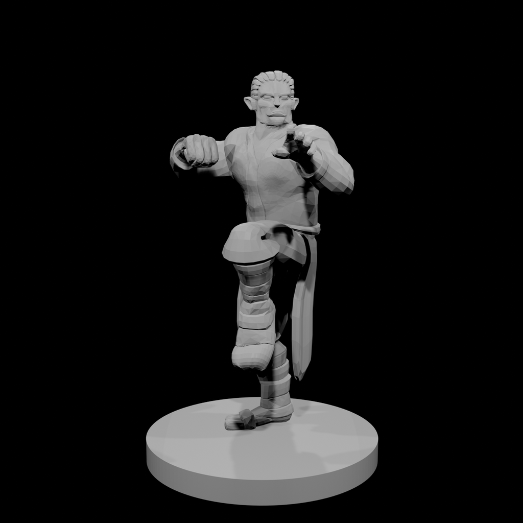 Half Orc Male Monk