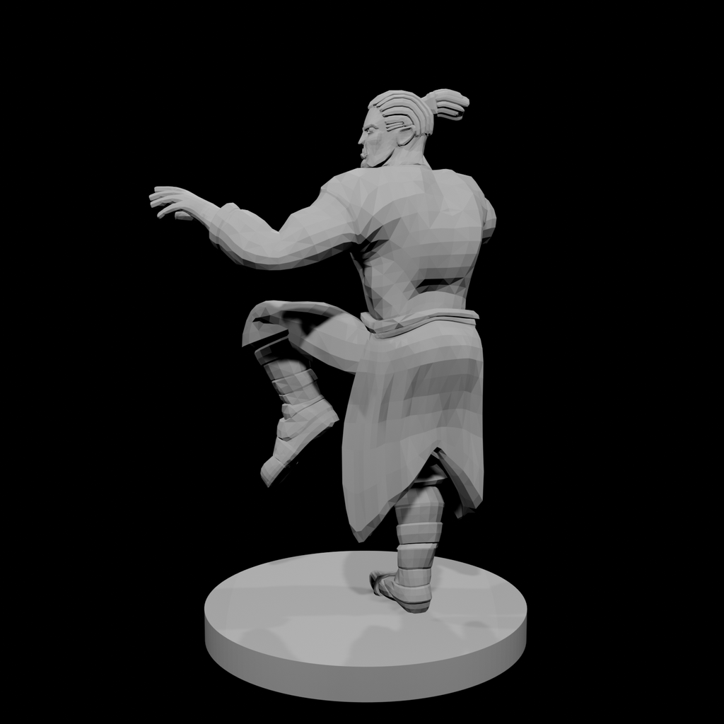 Half Orc Male Monk