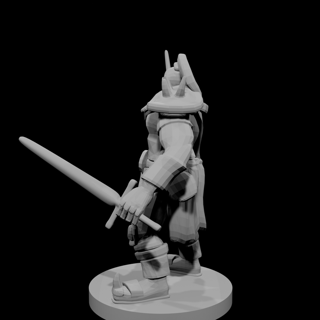 Half Orc Male Barbarian two swords