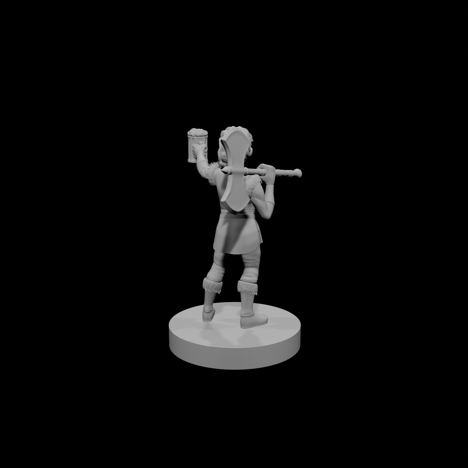 Halfling Female Barbarian w Beer