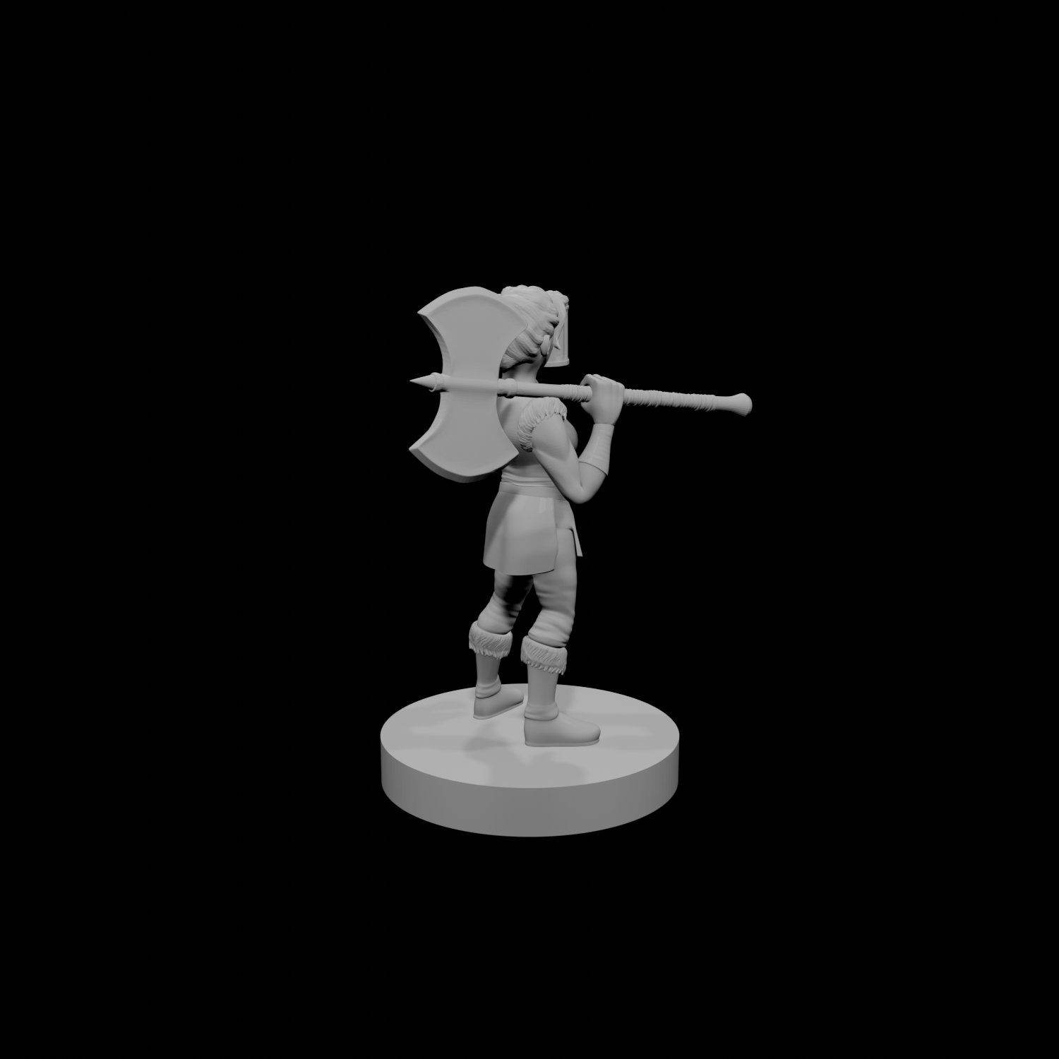 Halfling Female Barbarian w Beer