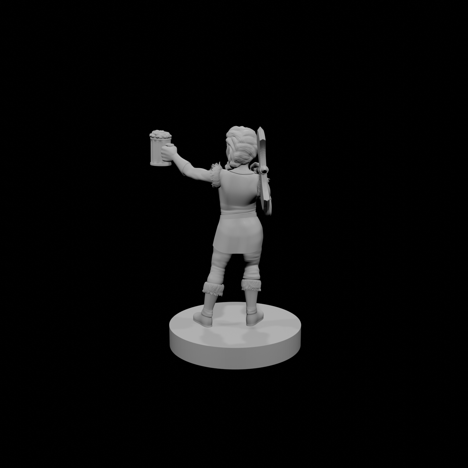 Halfling Female Barbarian w Beer