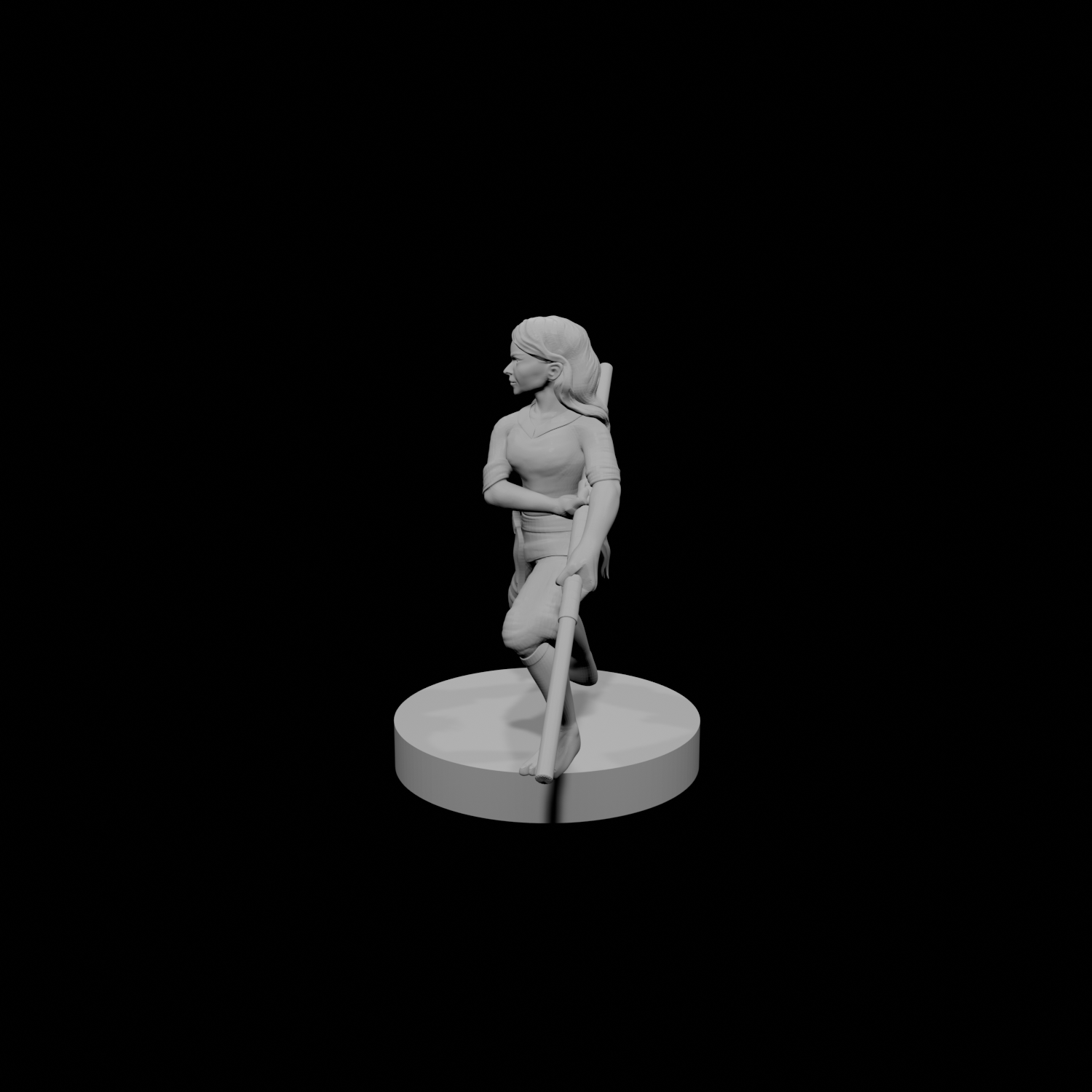 Halfling Female Monk