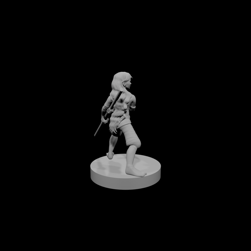 Halfling Female Monk