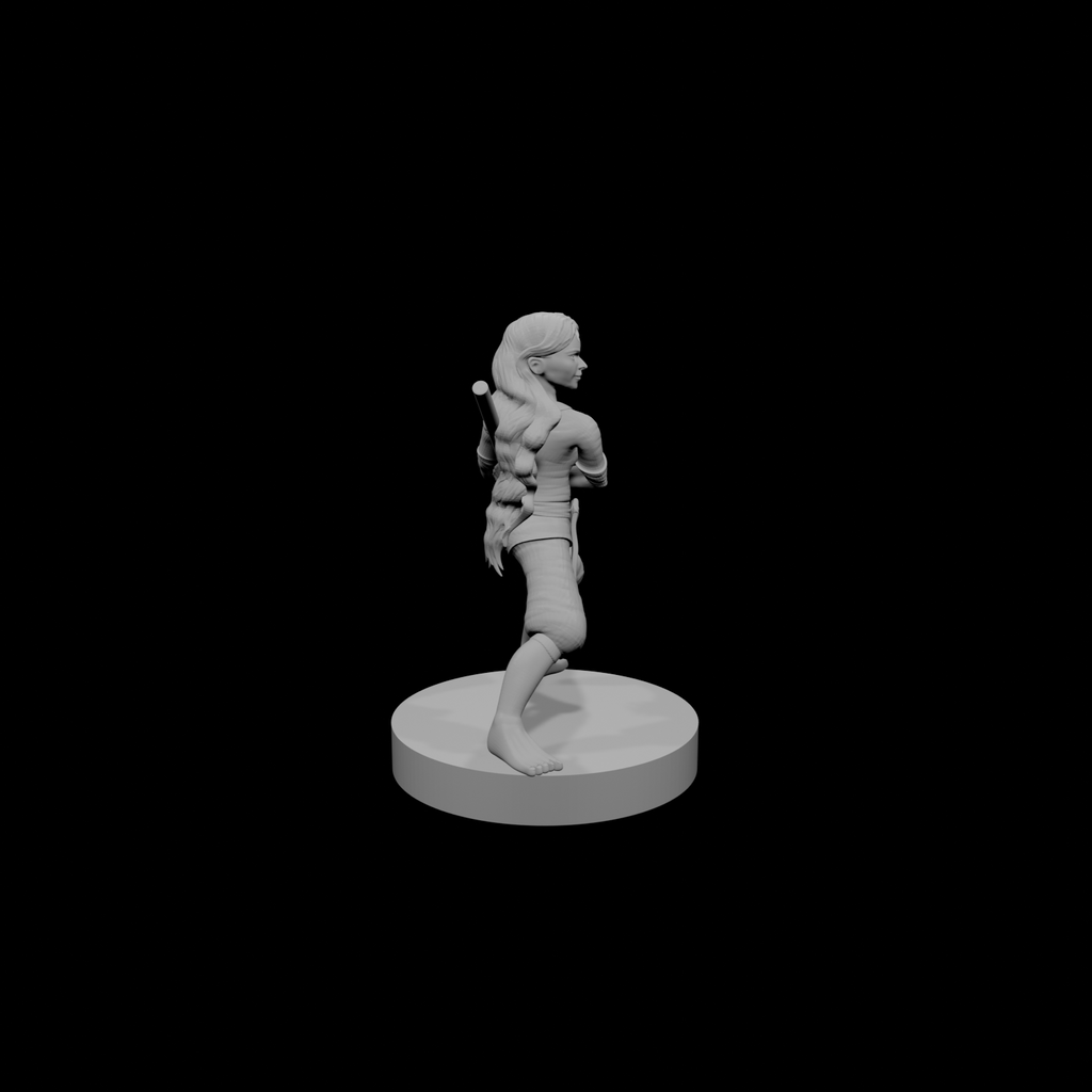 Halfling Female Monk