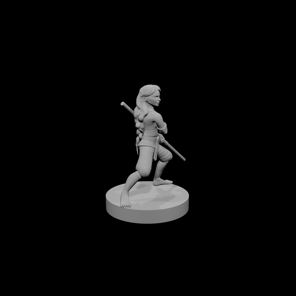 Halfling Female Monk