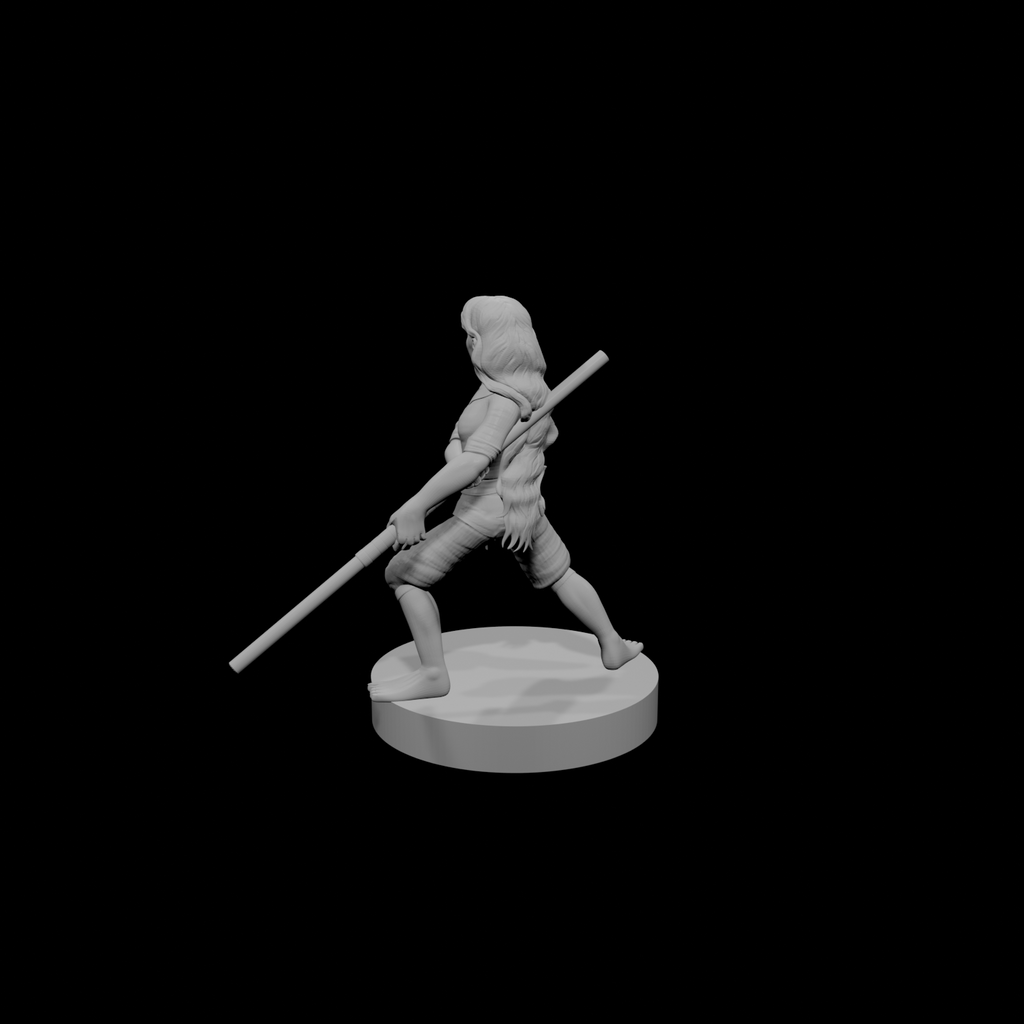 Halfling Female Monk