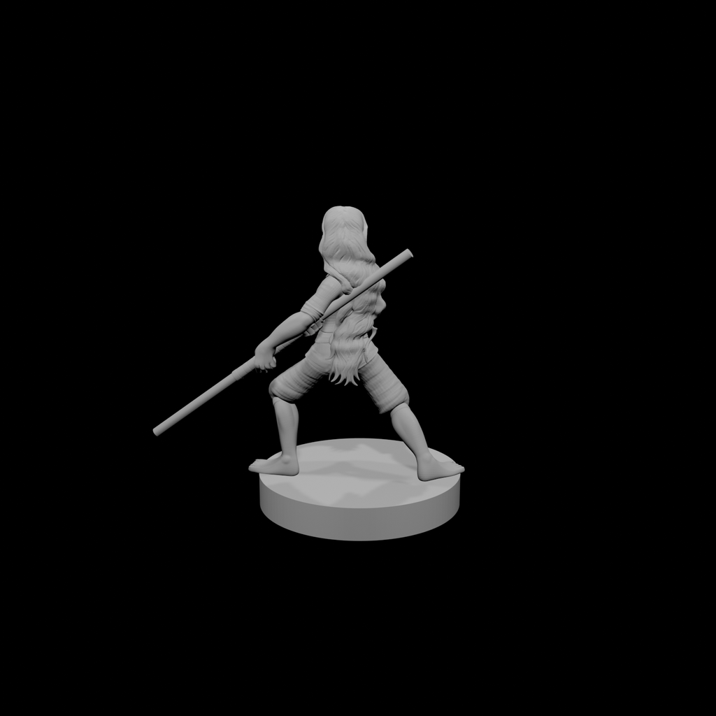 Halfling Female Monk
