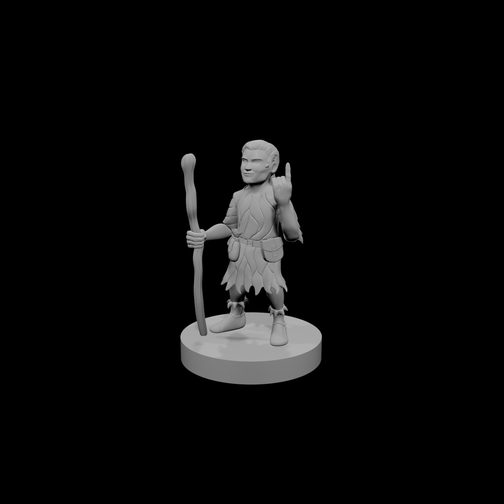 Halfling Male Druid
