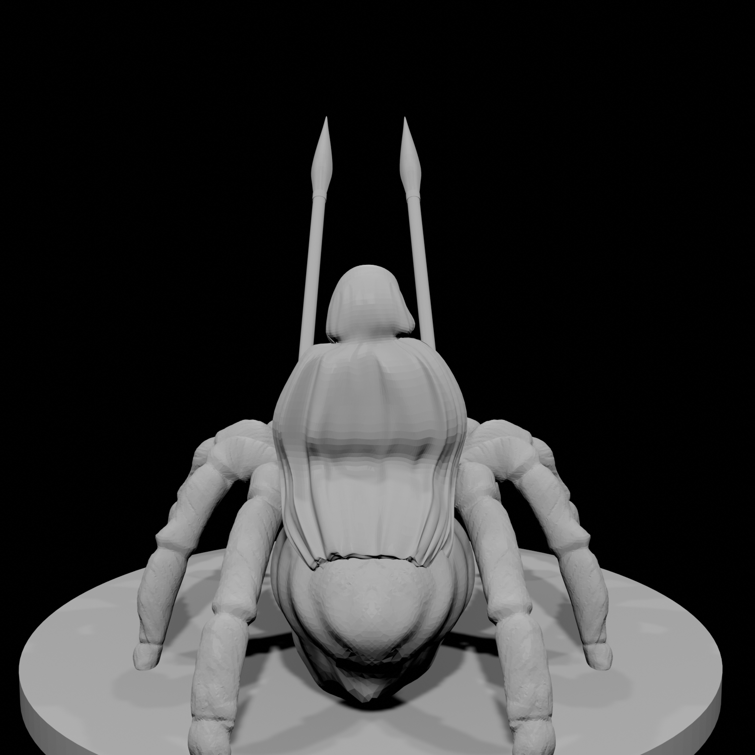 Halfling Male Ranger on Giant Spider