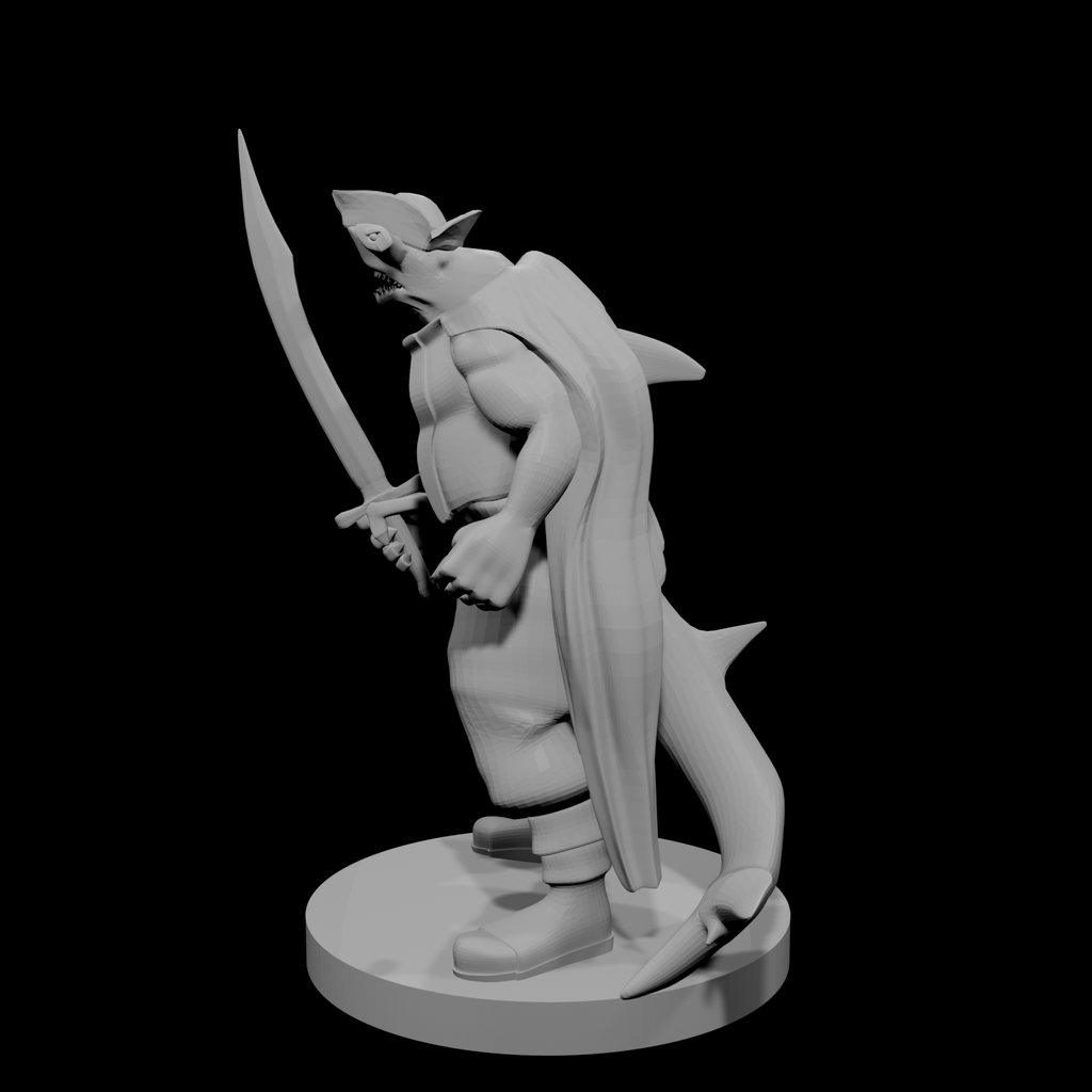 Hammerhead Pirate with Scimitar
