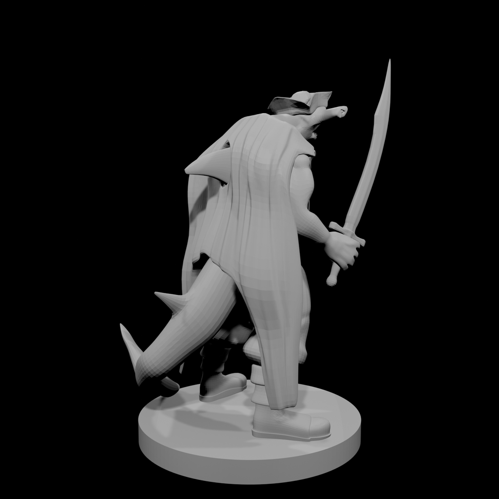 Hammerhead Pirate with Scimitar