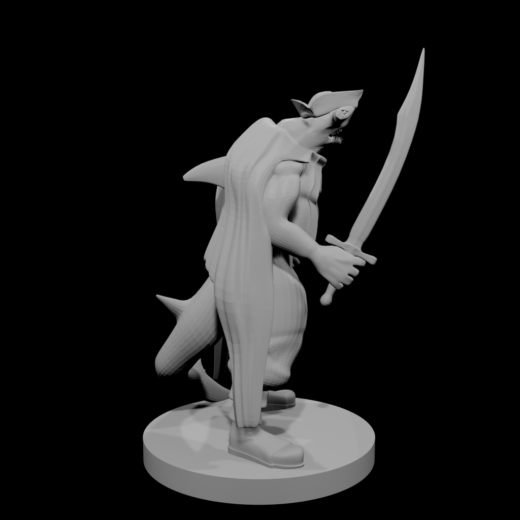 Hammerhead Pirate with Scimitar