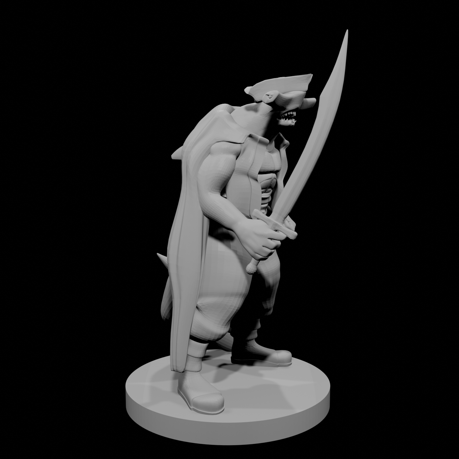 Hammerhead Pirate with Scimitar
