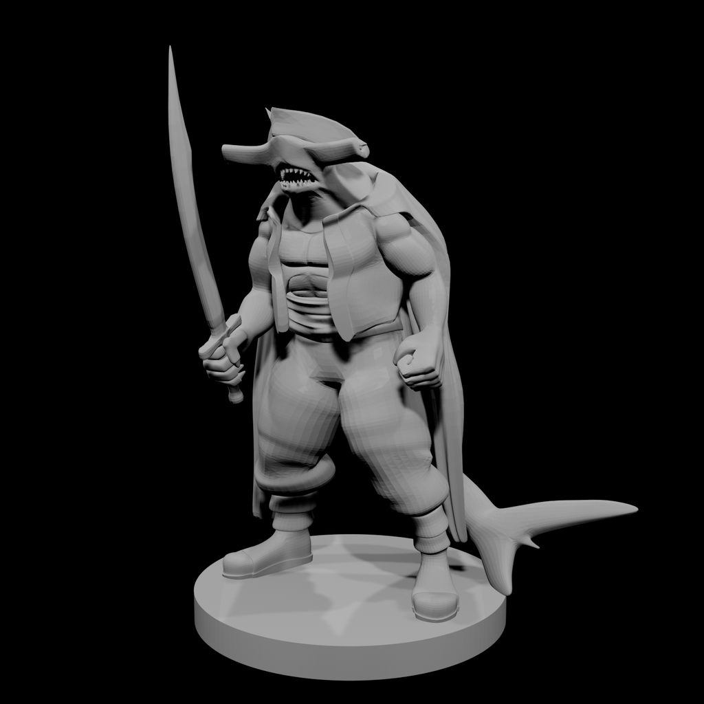 Hammerhead Pirate with Scimitar