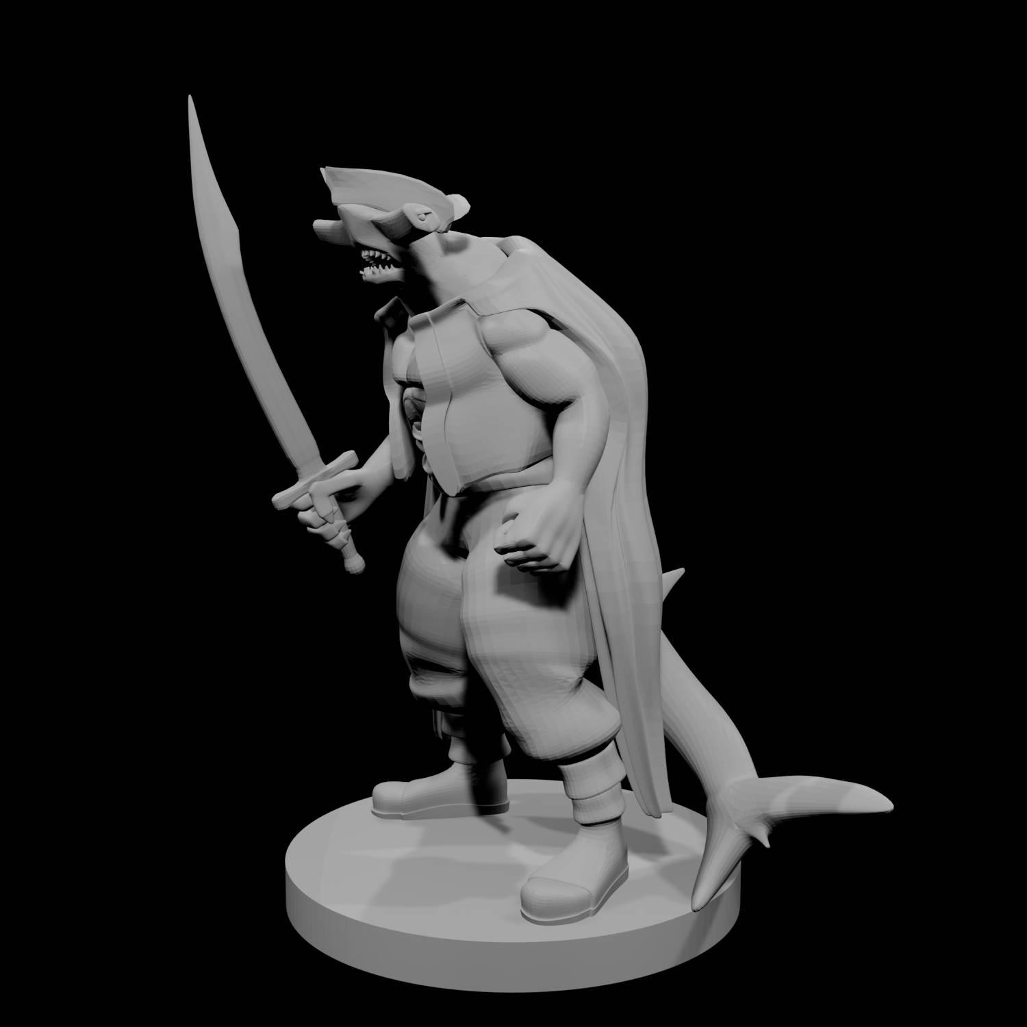 Hammerhead Pirate with Scimitar