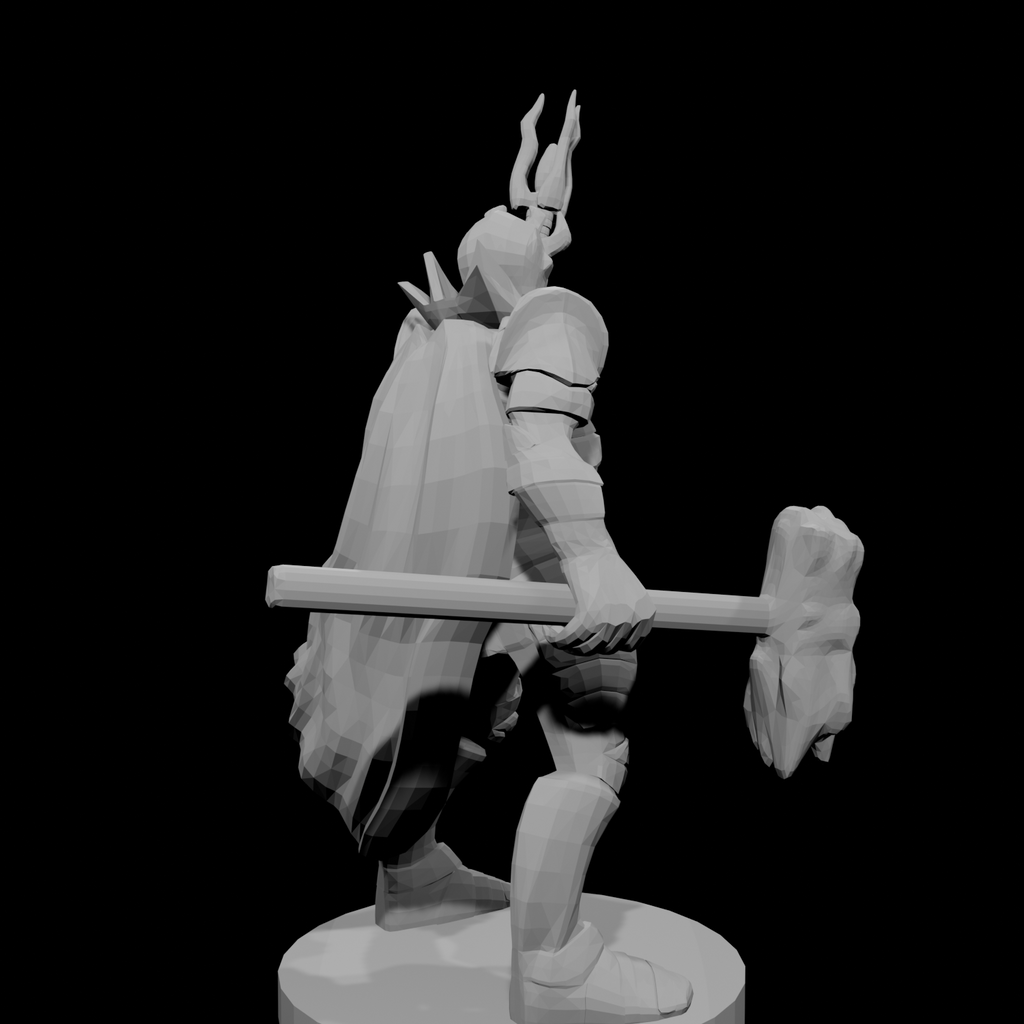 Heavy Fighter Hammer and Staff