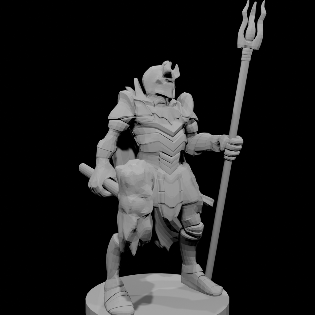 Heavy Fighter Hammer and Staff