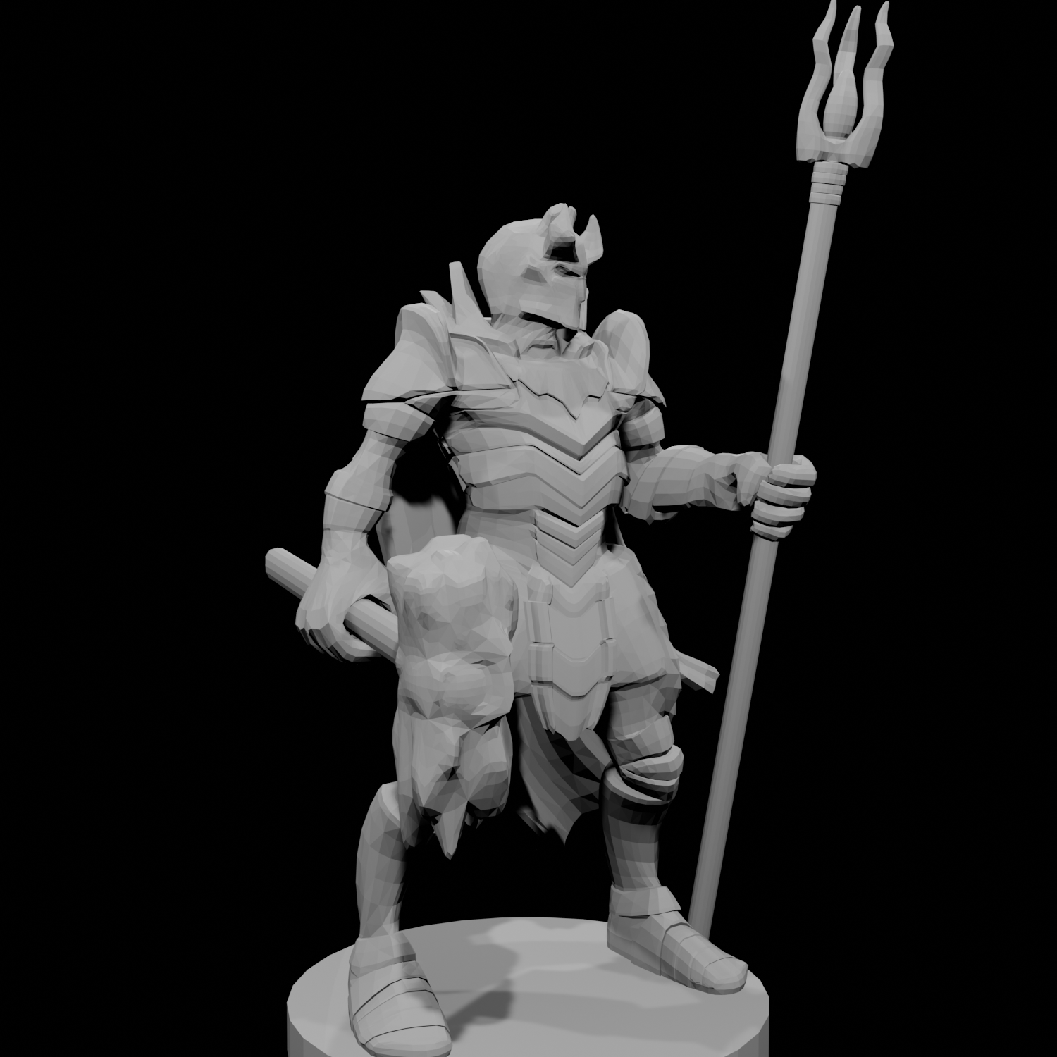 Heavy Fighter Hammer and Staff