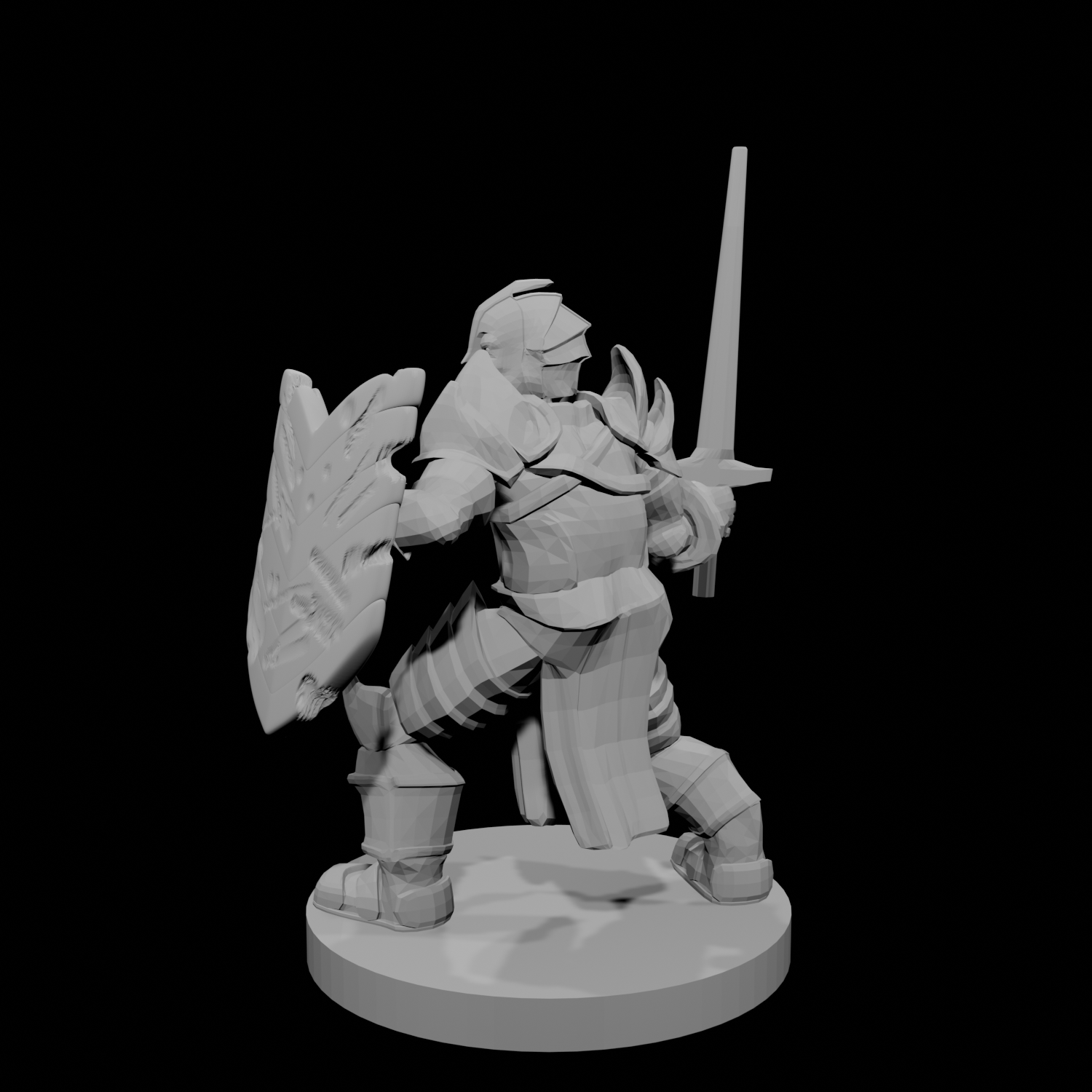 Casque Paladin Armure de fantaisie Bouclier découpé
