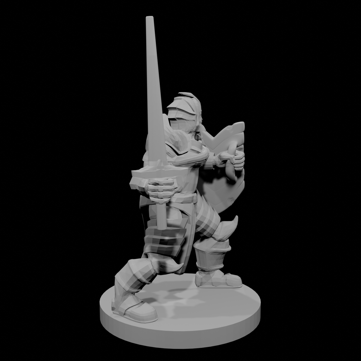 Helm Paladin Fancy Armor Cut up Shield