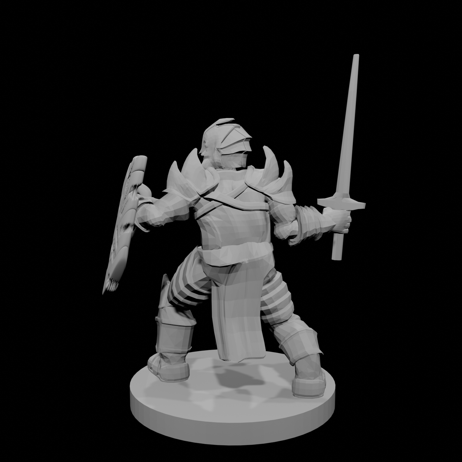 Casque Paladin Armure de fantaisie Bouclier découpé