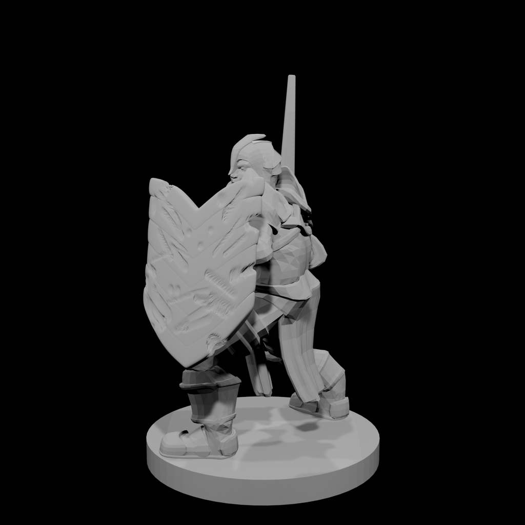 Helm Paladin Fancy Armor Cut up Shield