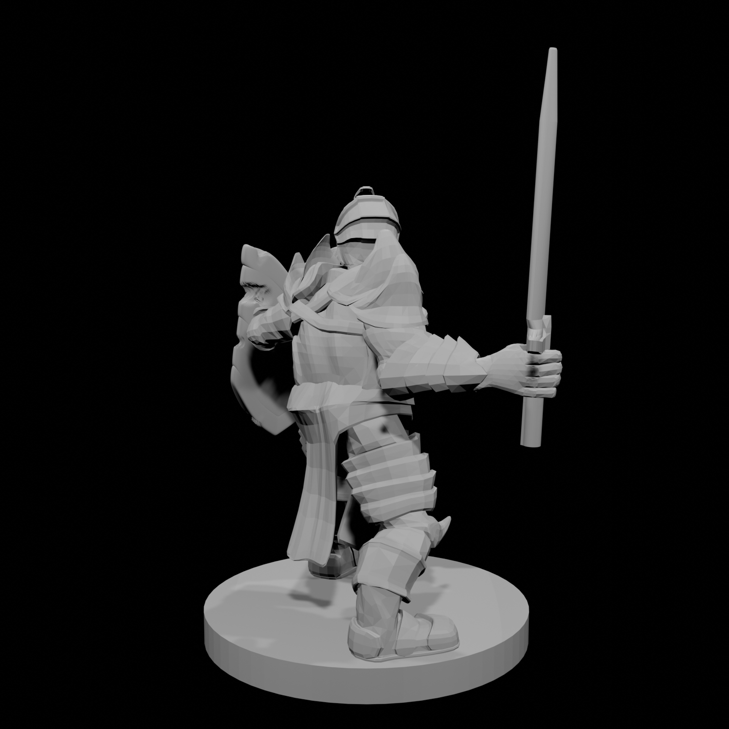 Casque Paladin Armure de fantaisie Bouclier découpé