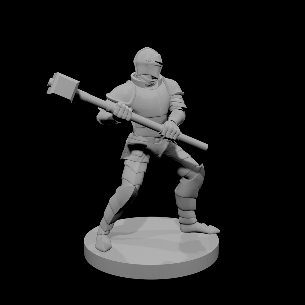 Helmed Greatweapon Fighter with Maul