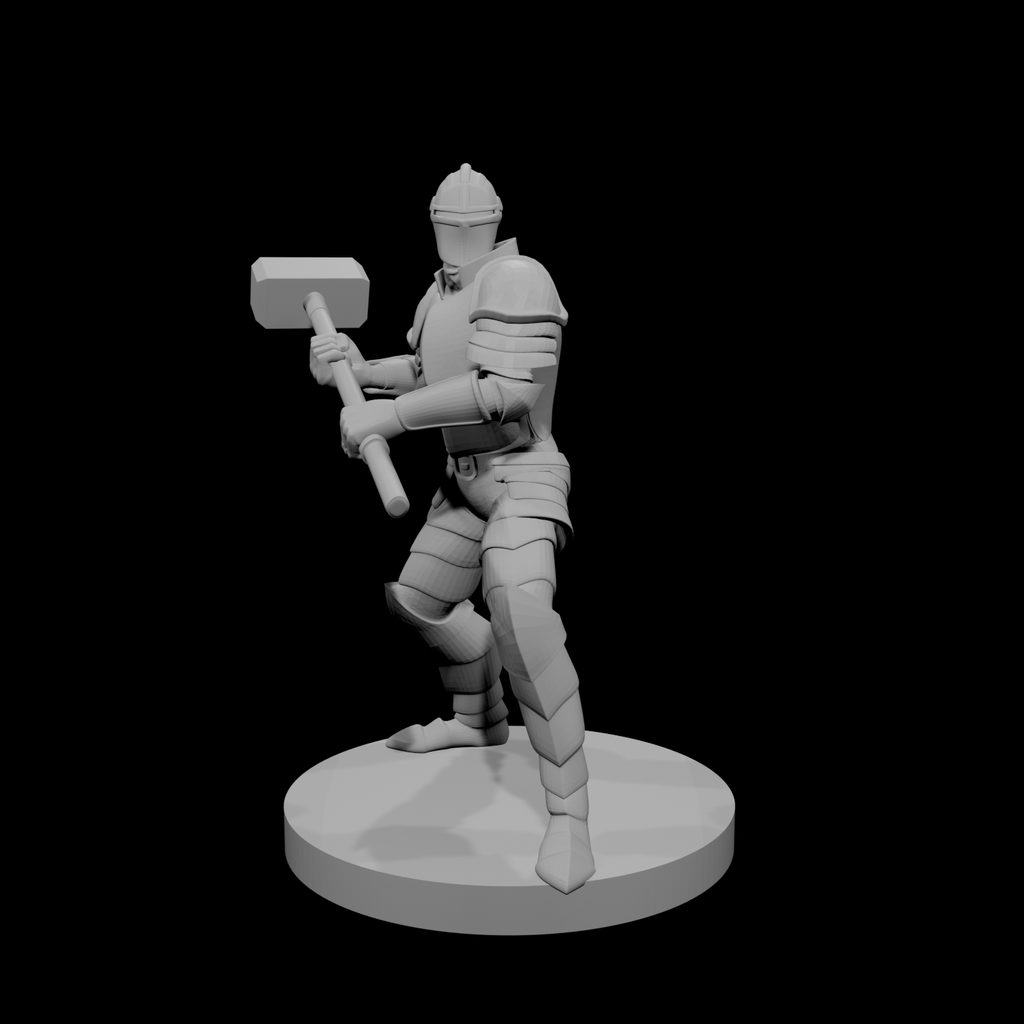 Helmed Greatweapon Fighter with Maul