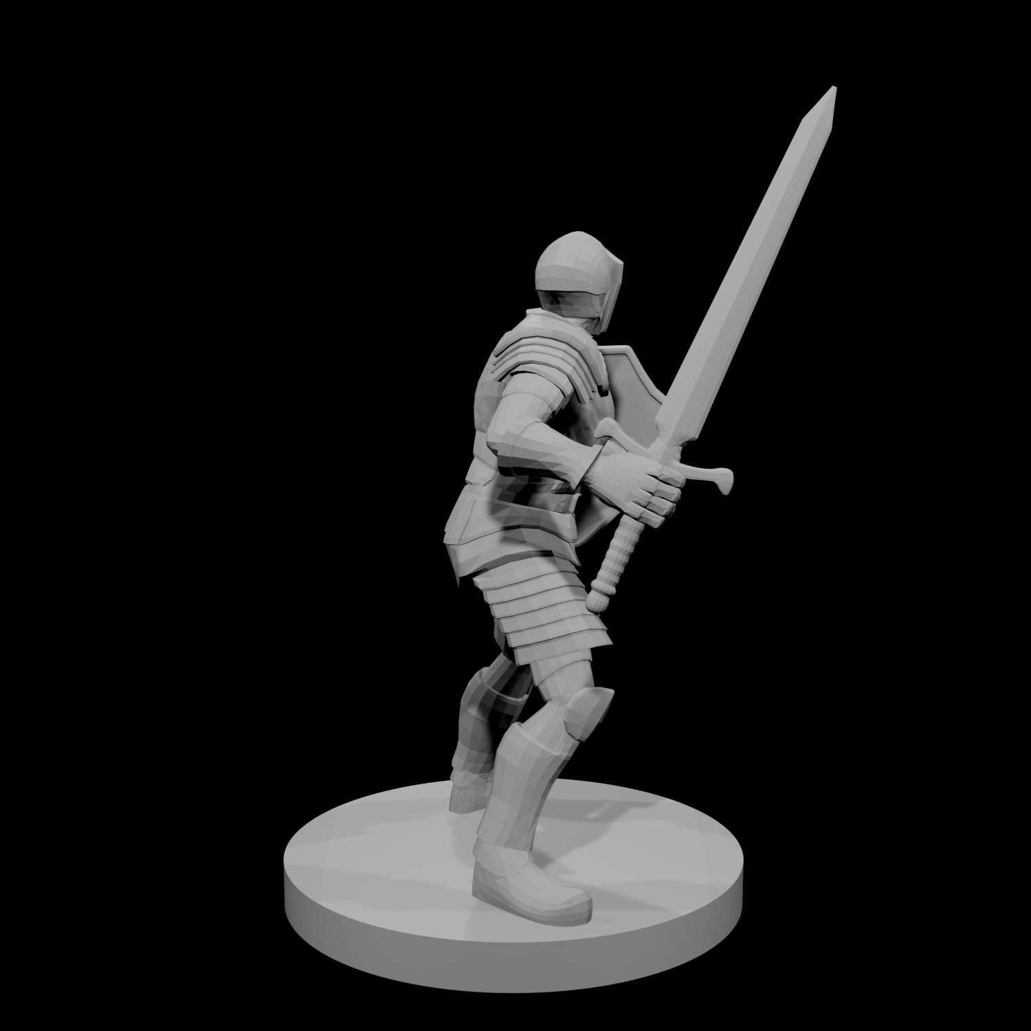 Helmed Male Paladin