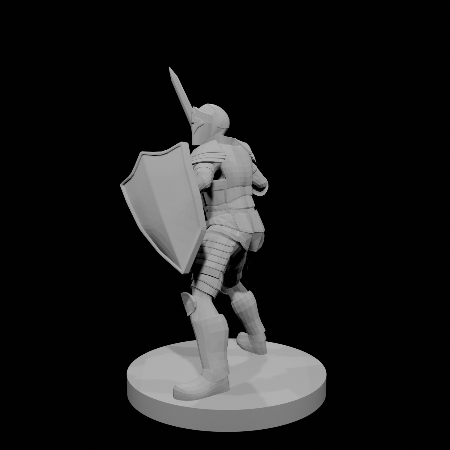 Helmed Male Paladin