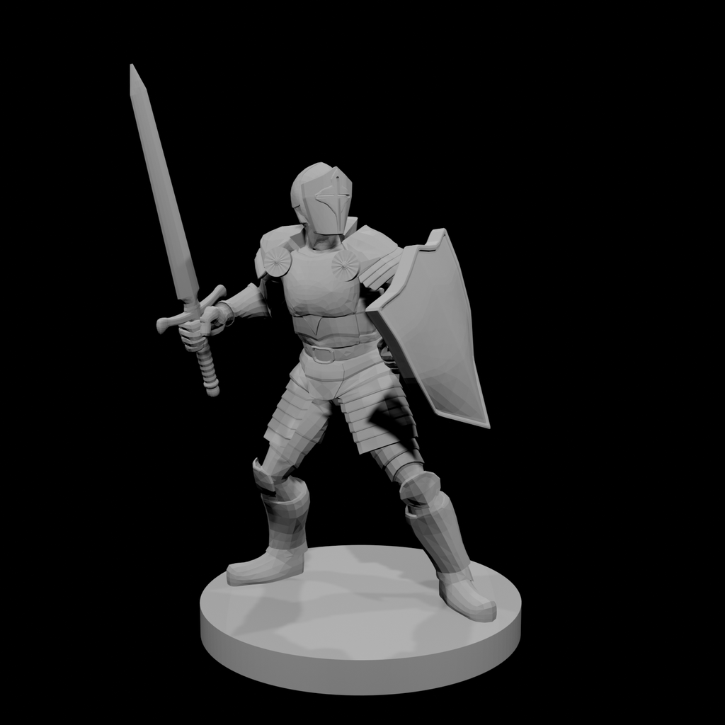 Helmed Male Paladin
