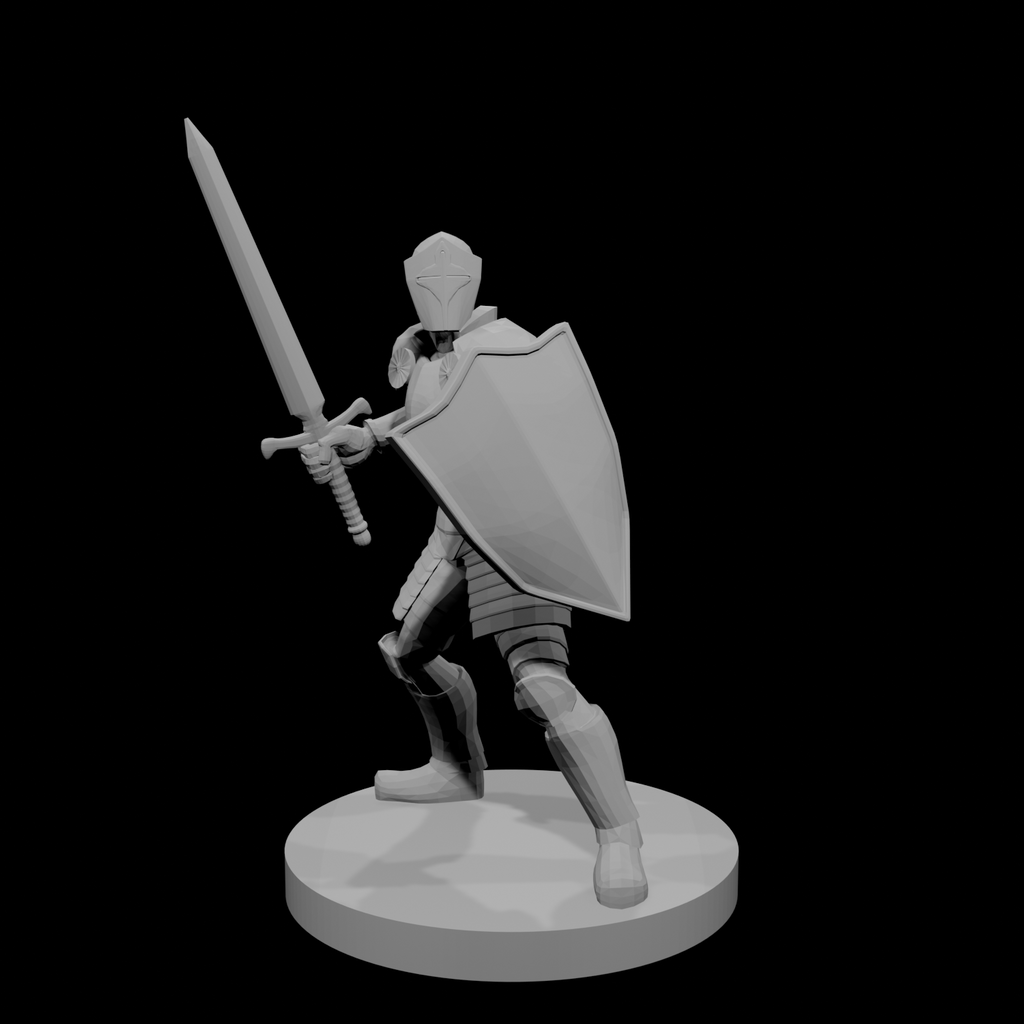 Helmed Male Paladin