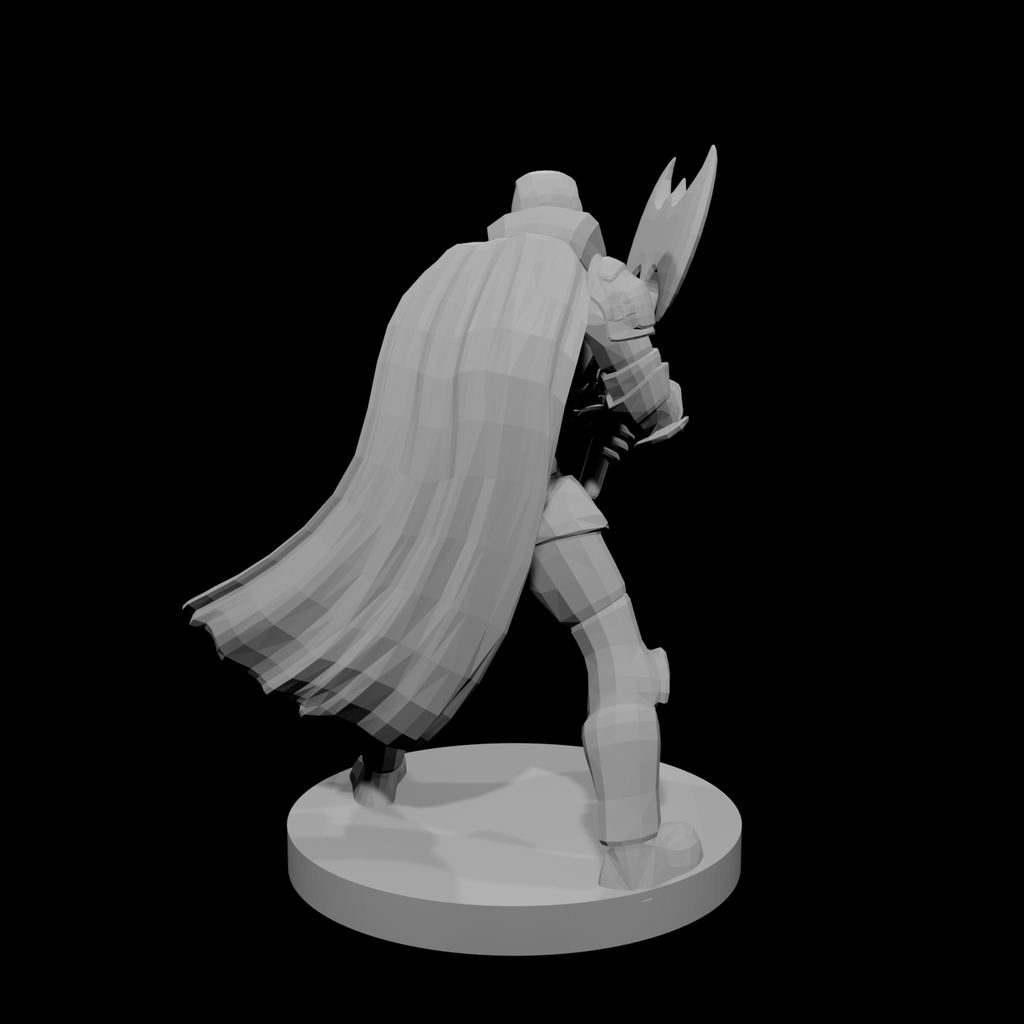 Helmed  and Leaf Cape Great Weapon Fighter