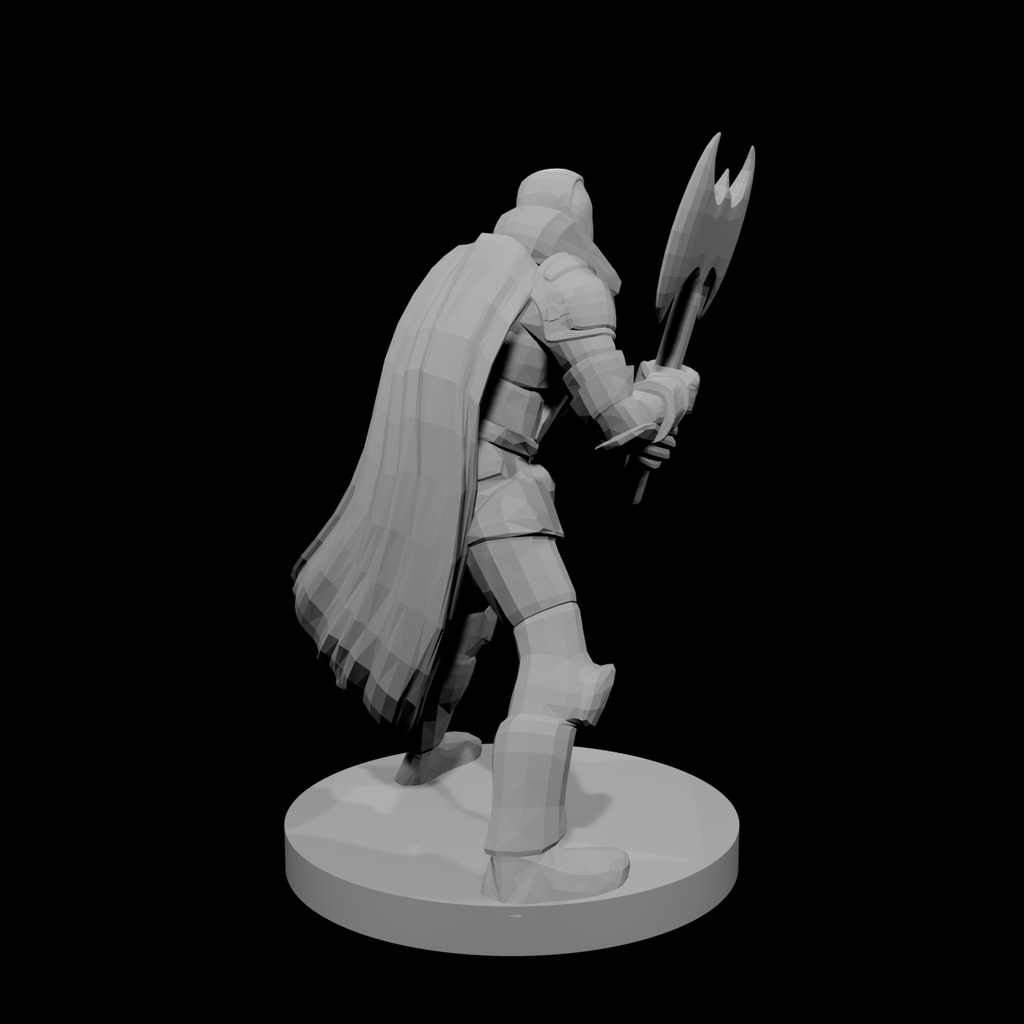 Helmed  and Leaf Cape Great Weapon Fighter