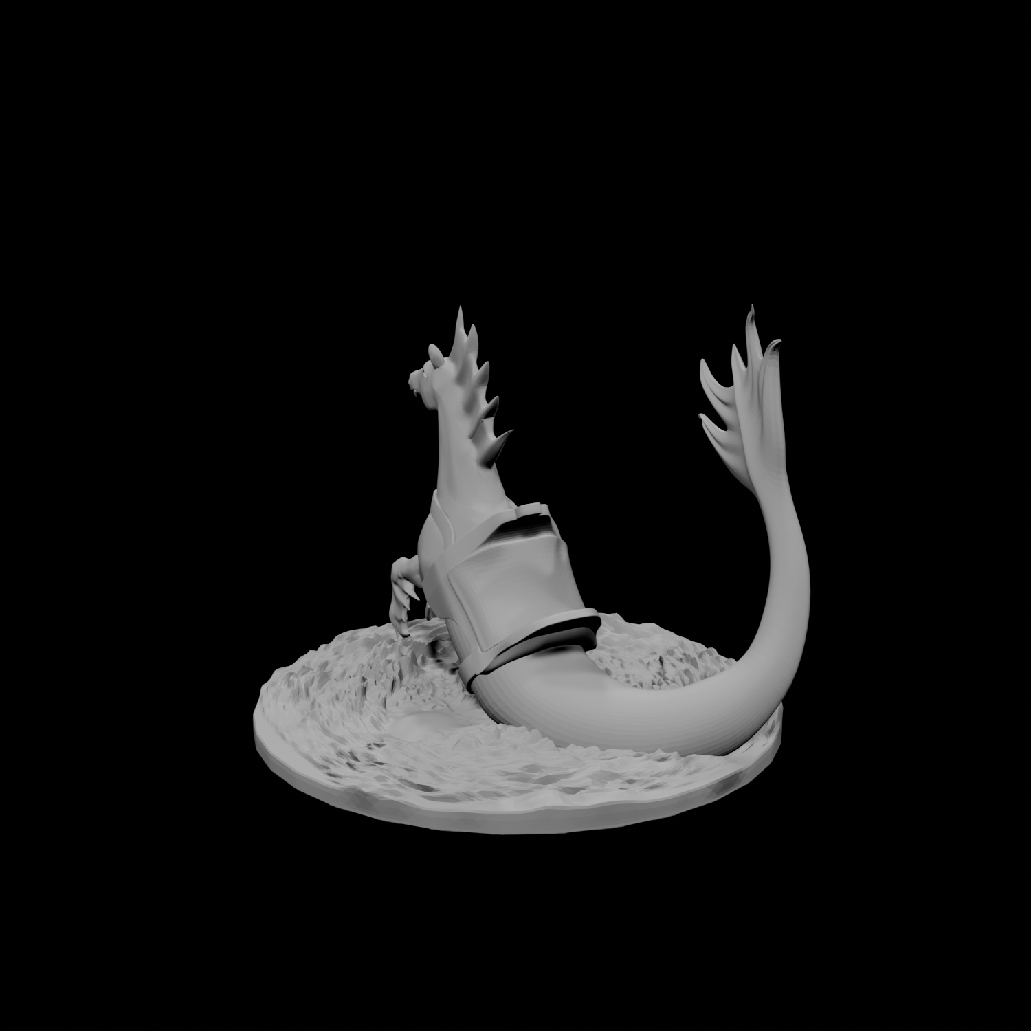 Hippocampe avec selle