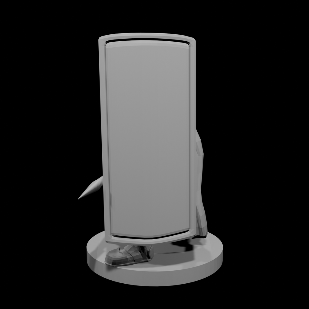 Horned Helm Tower Shield and Spear Paladin