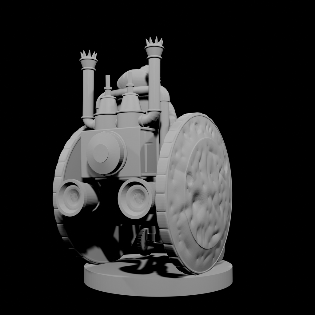 Human Female Artificer on Battle Wheelchair