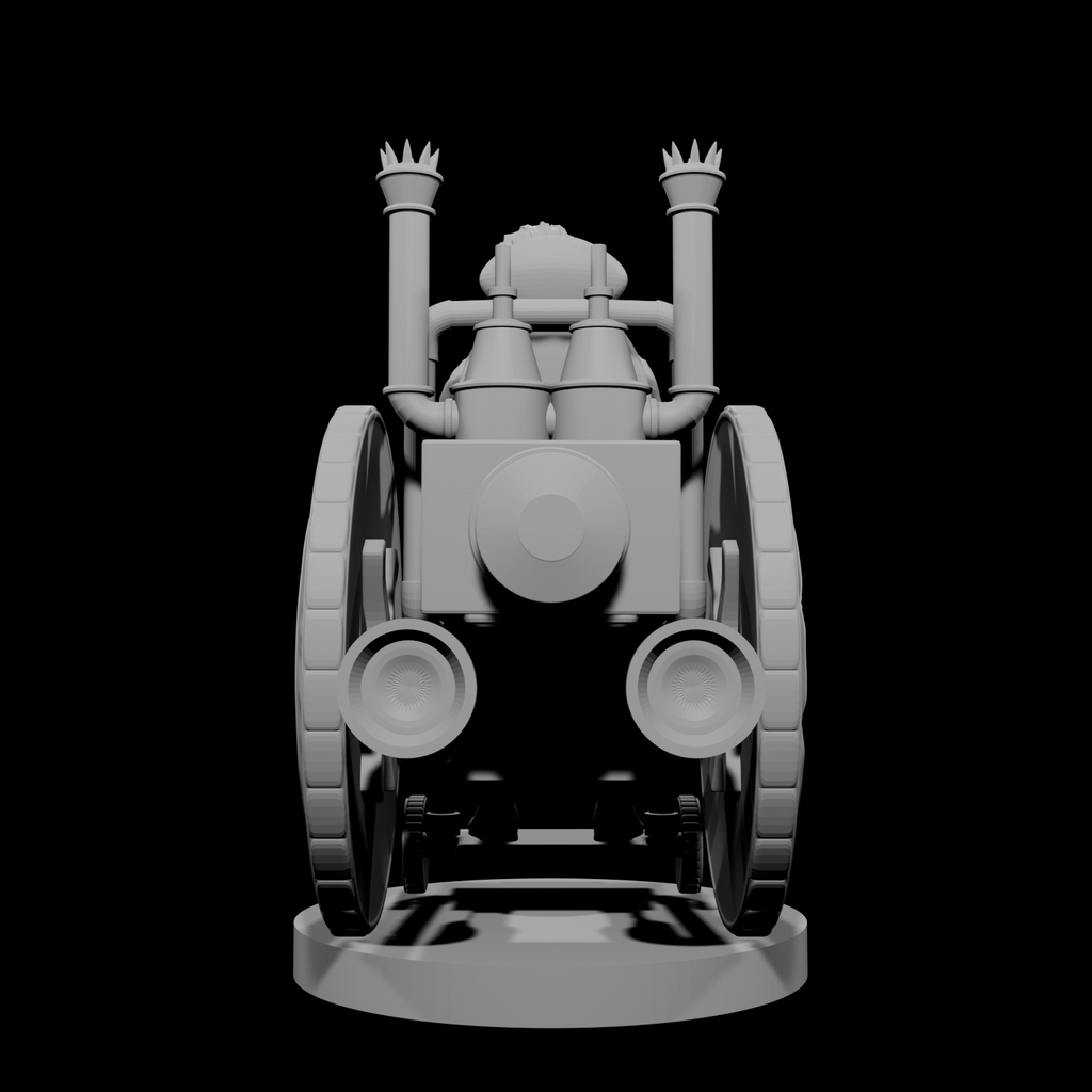 Human Female Artificer on Battle Wheelchair