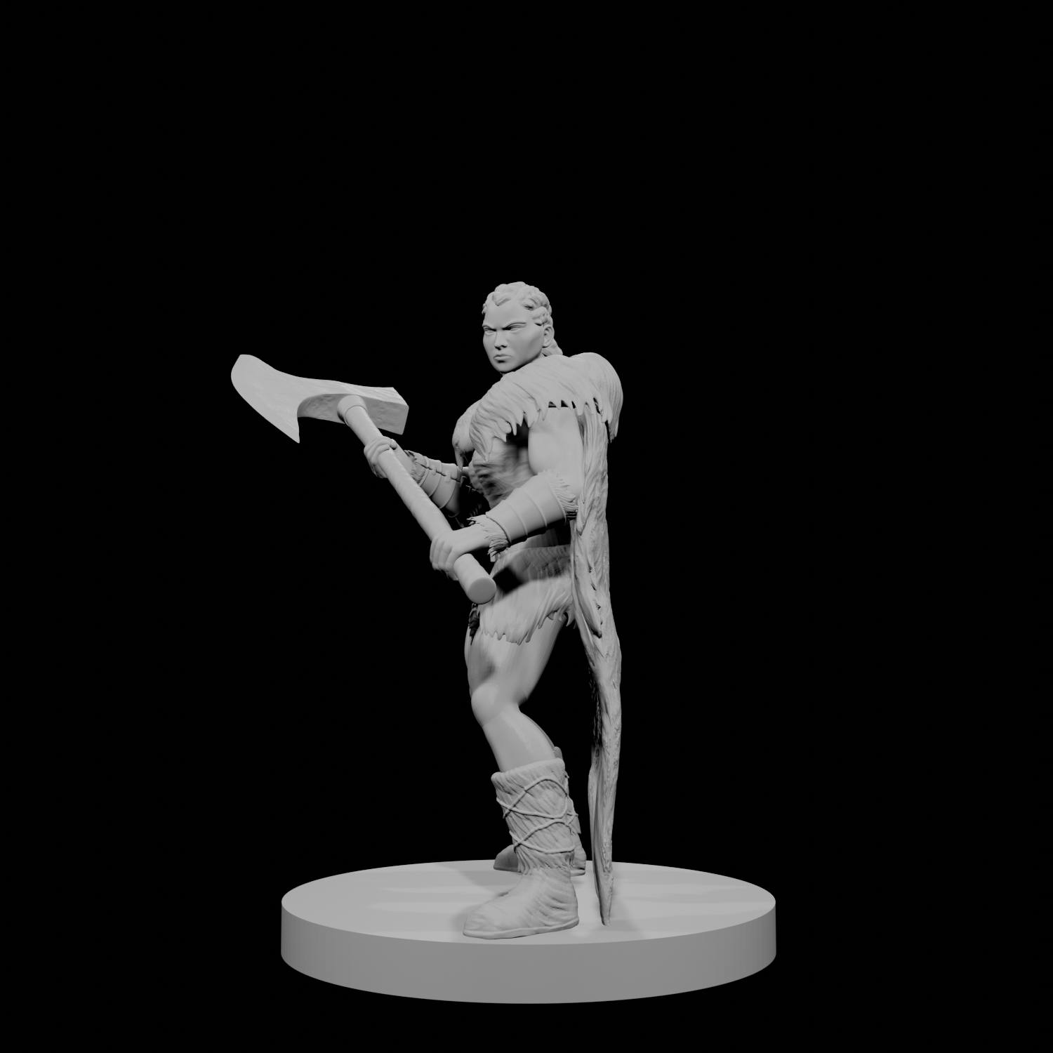 Human Female Barbarian 3