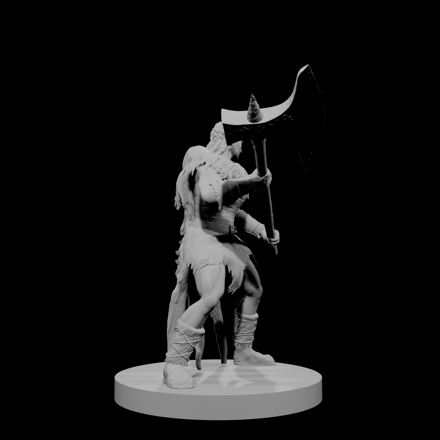 Human Female Barbarian 3