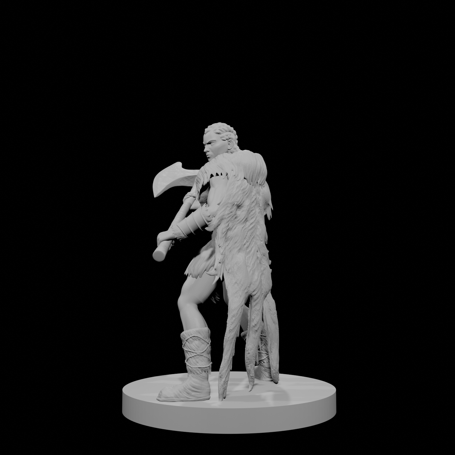 Human Female Barbarian 3