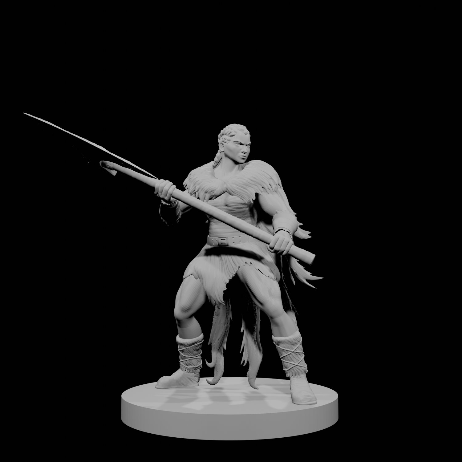 Human Female Barbarian 3