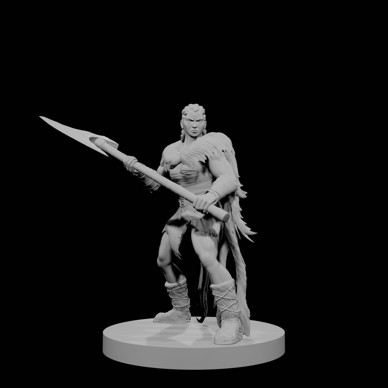 Human Female Barbarian 3