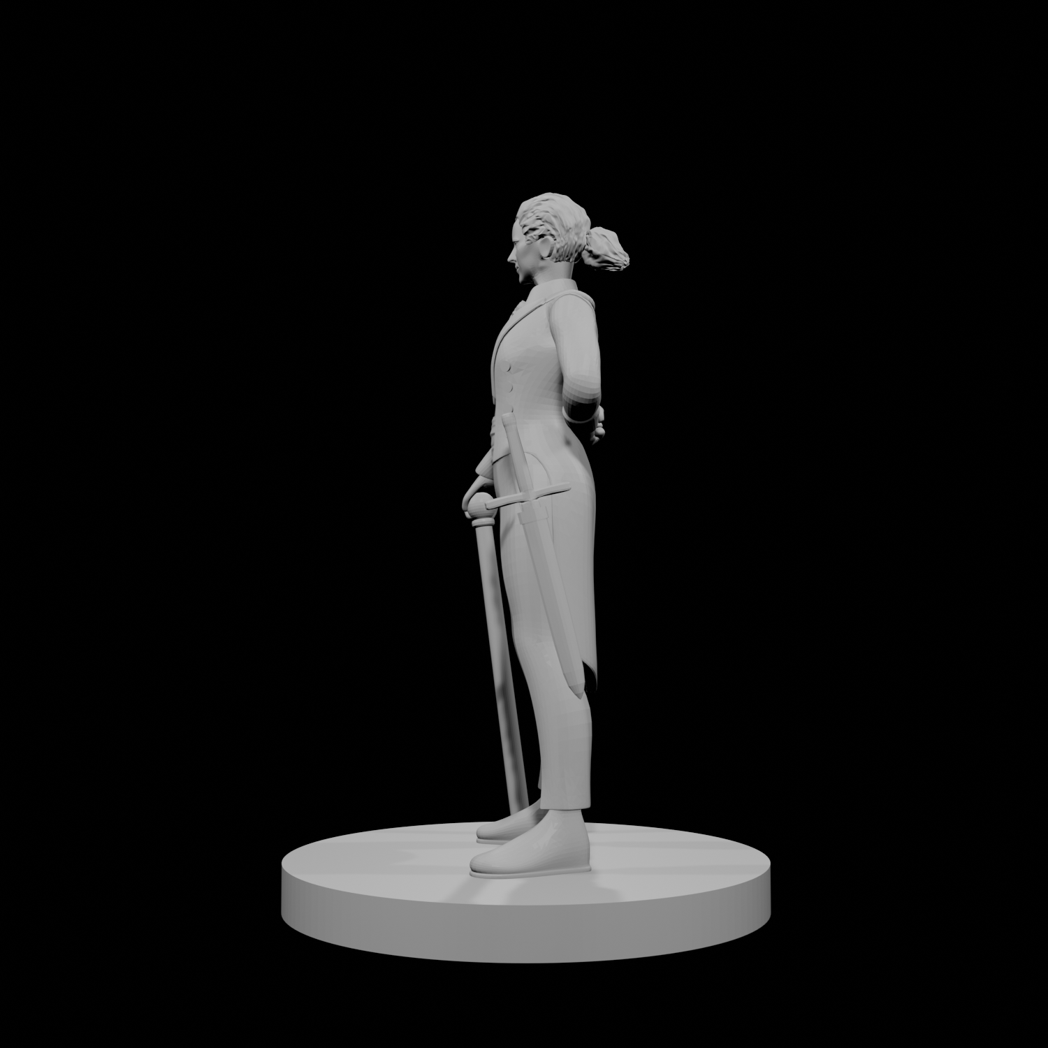Human Female Butler Monk