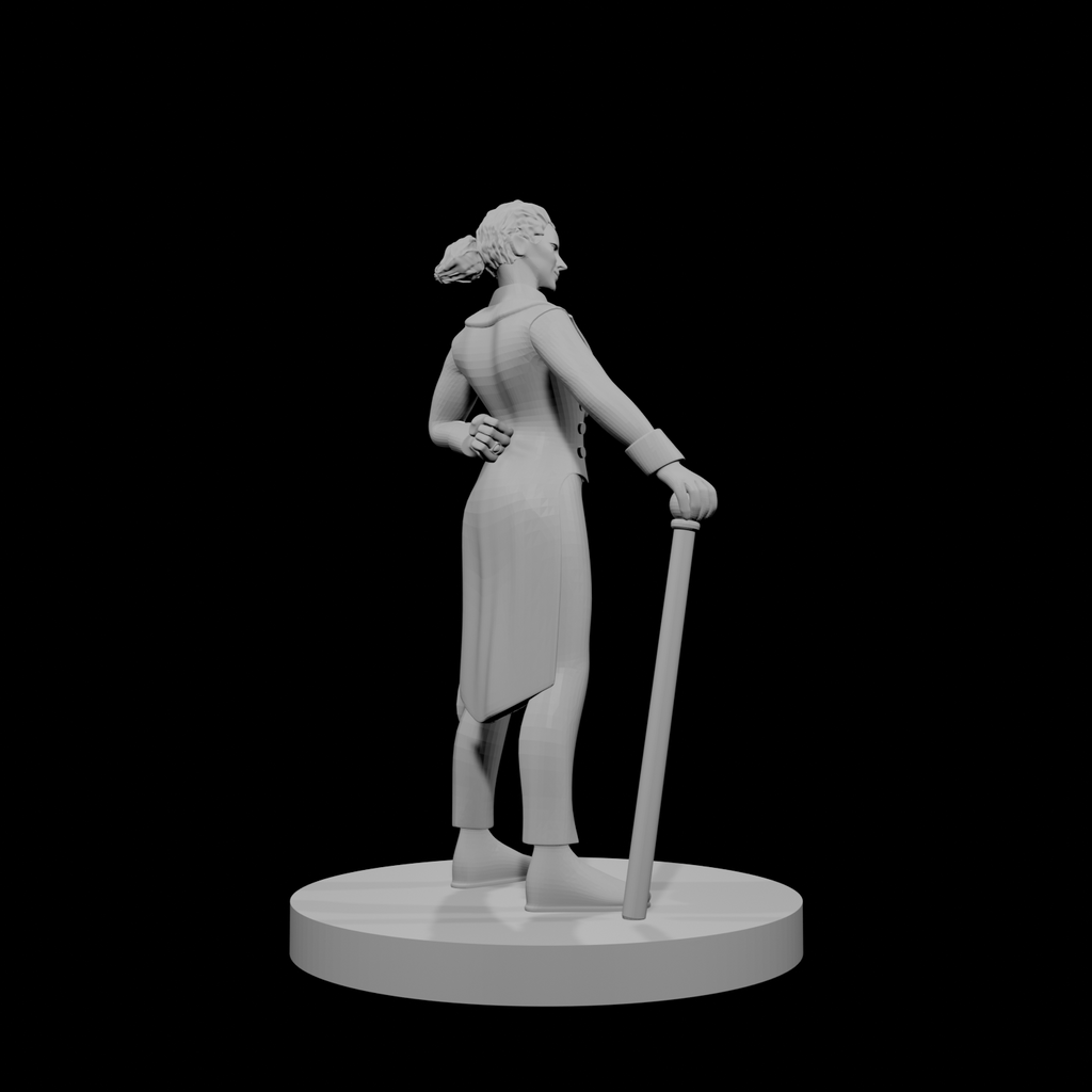 Human Female Butler Monk