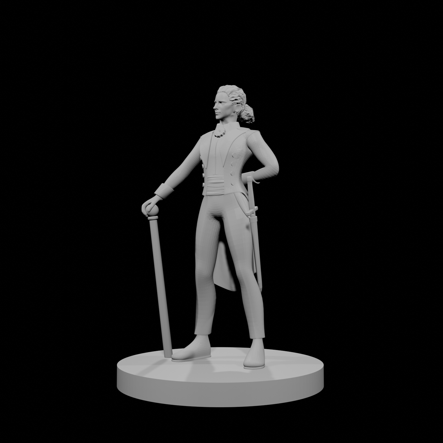 Human Female Butler Monk