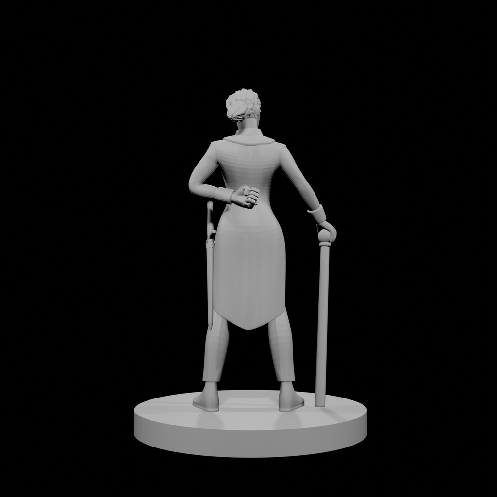 Human Female Butler Monk